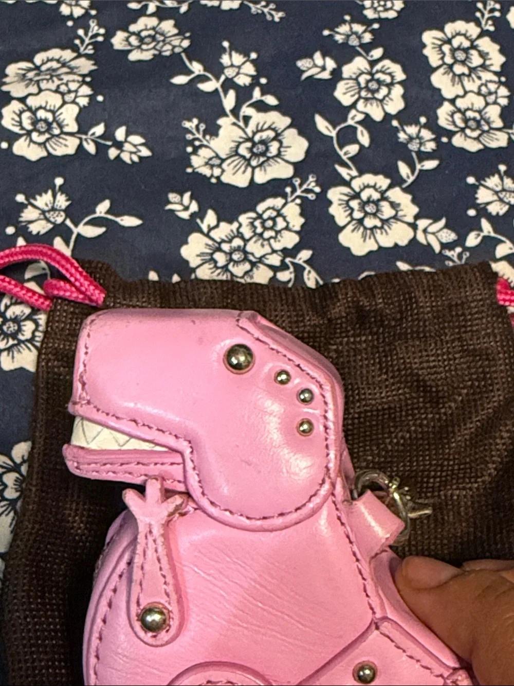 kate spade Pink Dinosaur Key & Card Holder